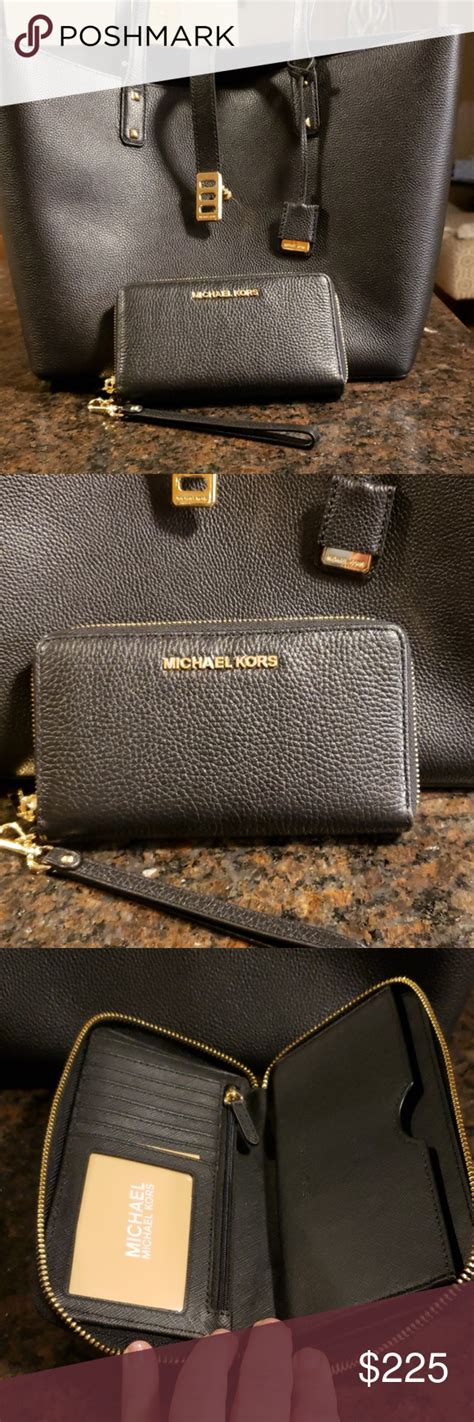 michael kors purse and matching wallet set|Michael Kors Wallet discount.